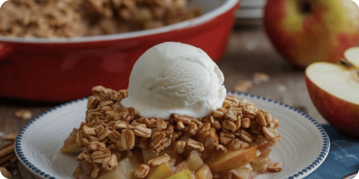 Vegan apple crisp