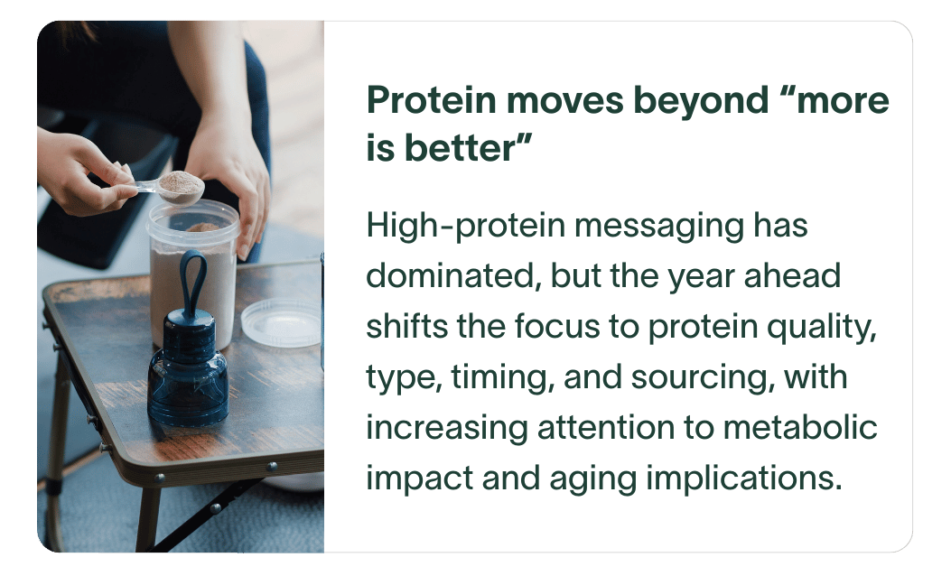 Protein moves beyond “more is better”