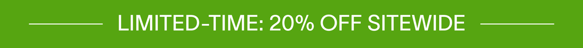 Limited time: 20% off sitewide