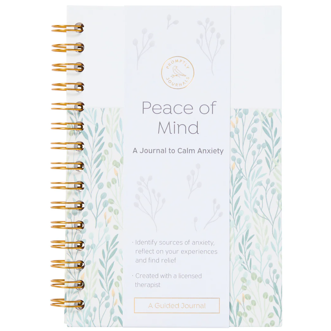 Image of Peace of Mind: A Journal to Calm Anxiety (Eucalyptus)