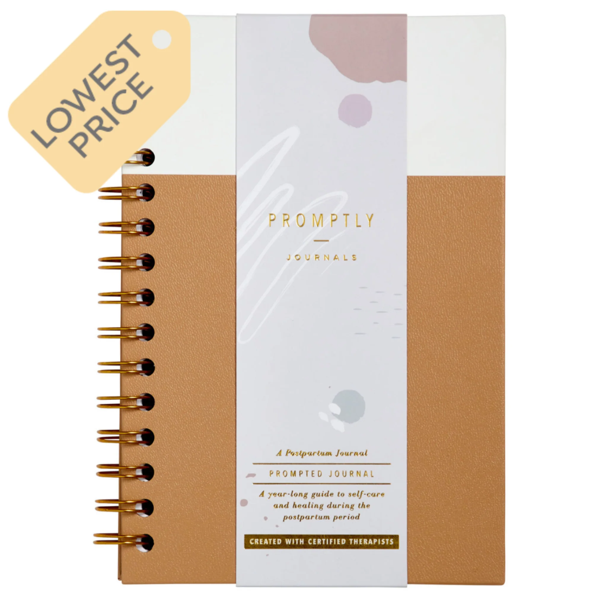 Image of My Postpartum Journal: A Year of Self-Care (Cashew)
