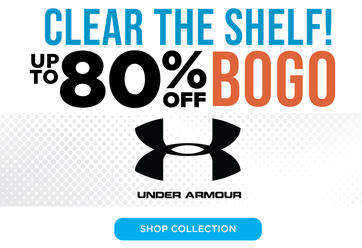 UA SALE! Up to 80% OFF + BOGO!