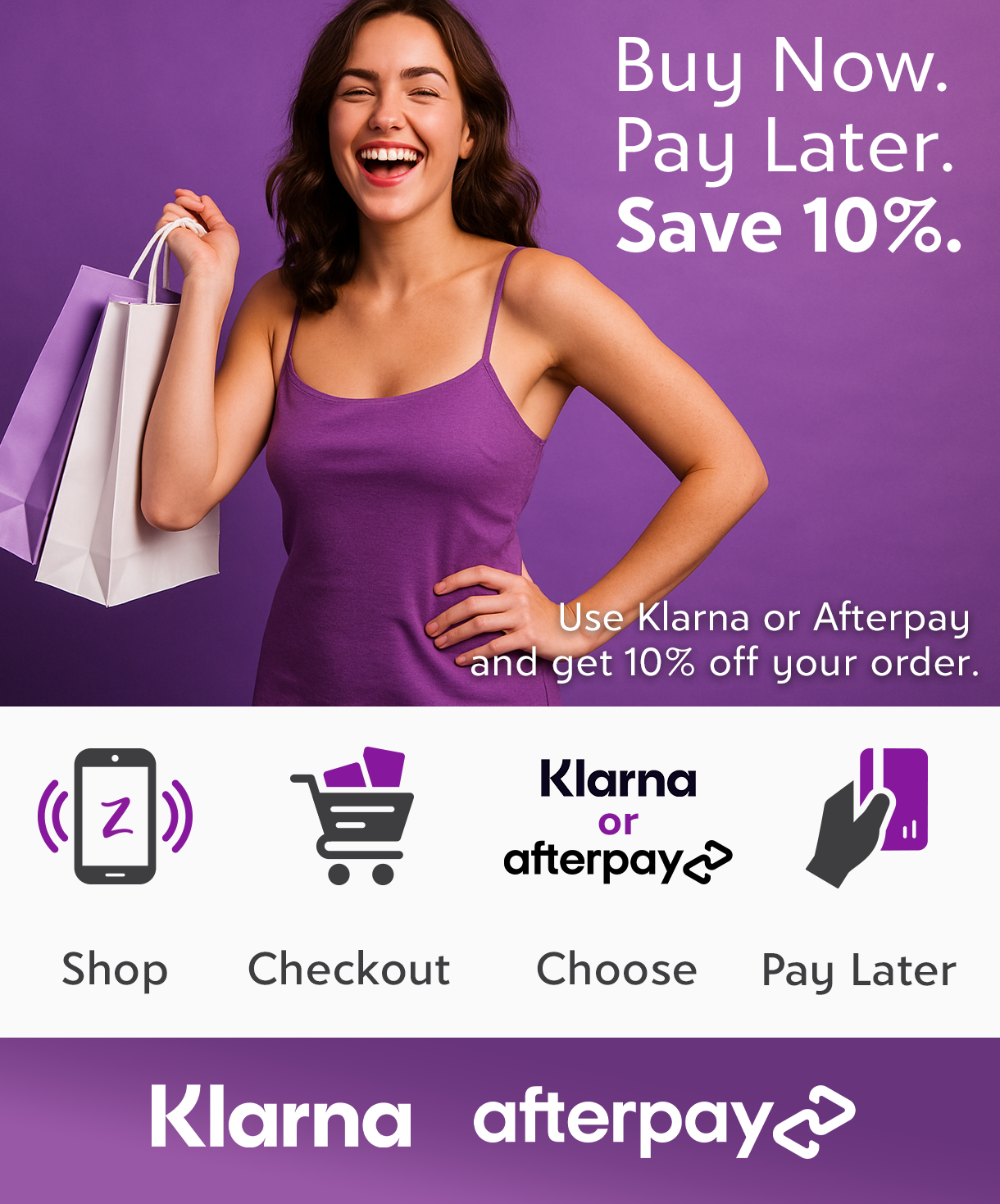 Klarna or afterpay at Zulily