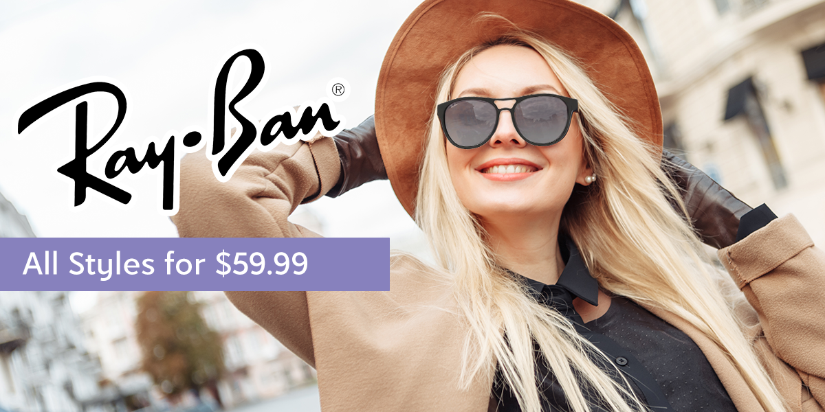 Ray-Ban at Zulily with all styles for $59.99