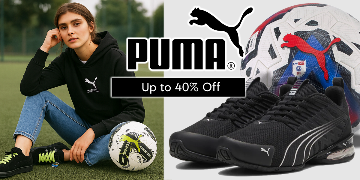 Puma up to 40% off at Zulily