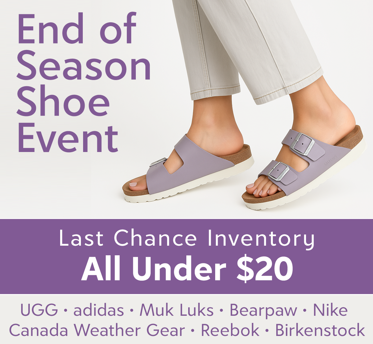 End of Season Shoe Event at Zulily