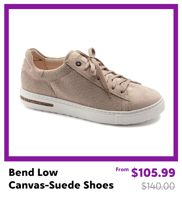 Birkenstock Bend Low Canvas-Suede Shoes
