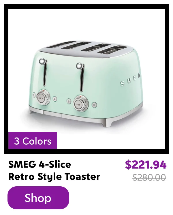 SMEG 4-Slice Retro Style Toaster