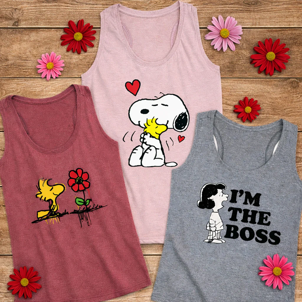 Flashsale–Peanuts Tanks at Zulily