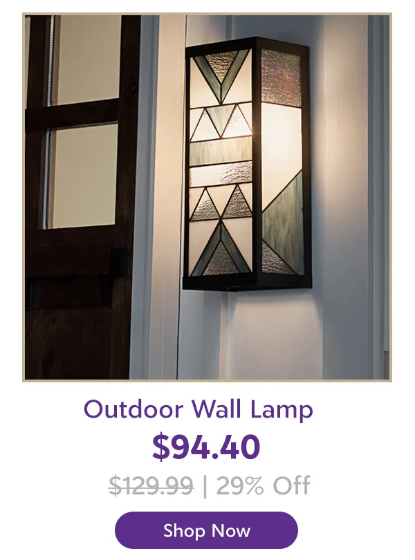River of Goods Outdoor Wall Lamp, White and Gray