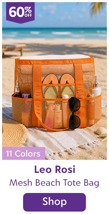 Oversized Mesh Beach Tote Bag
