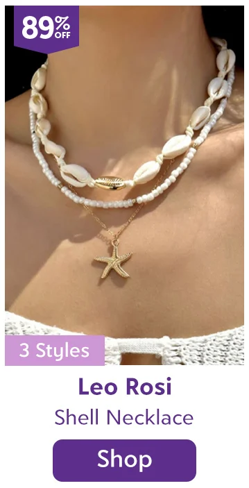 Women's Layered Cowrie Shell Necklace