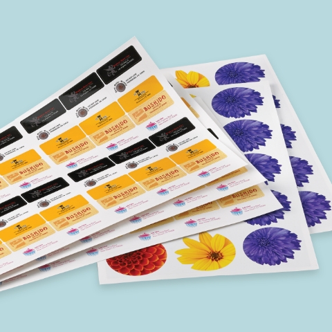 Mulitple sheets of different stickers.