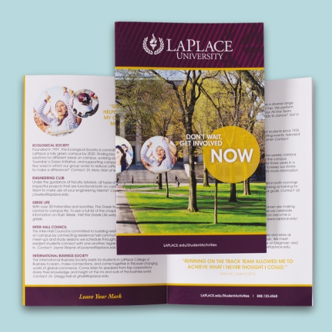 LaPlace Booklet, front cover and inside center page.
