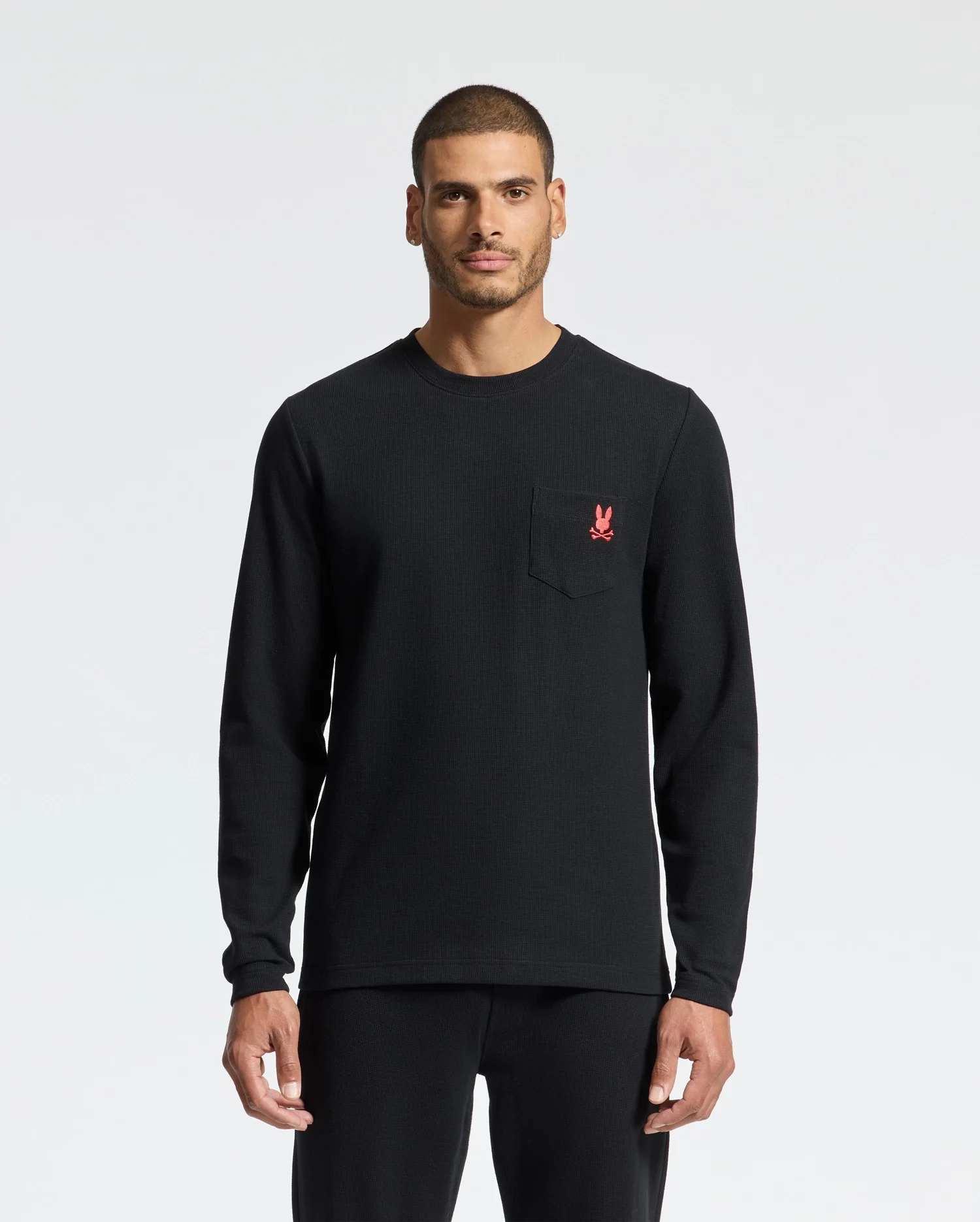 Image of MENS VAL WAFFLE LOUNGE LONG SLEEVE TEE - B6T672E200