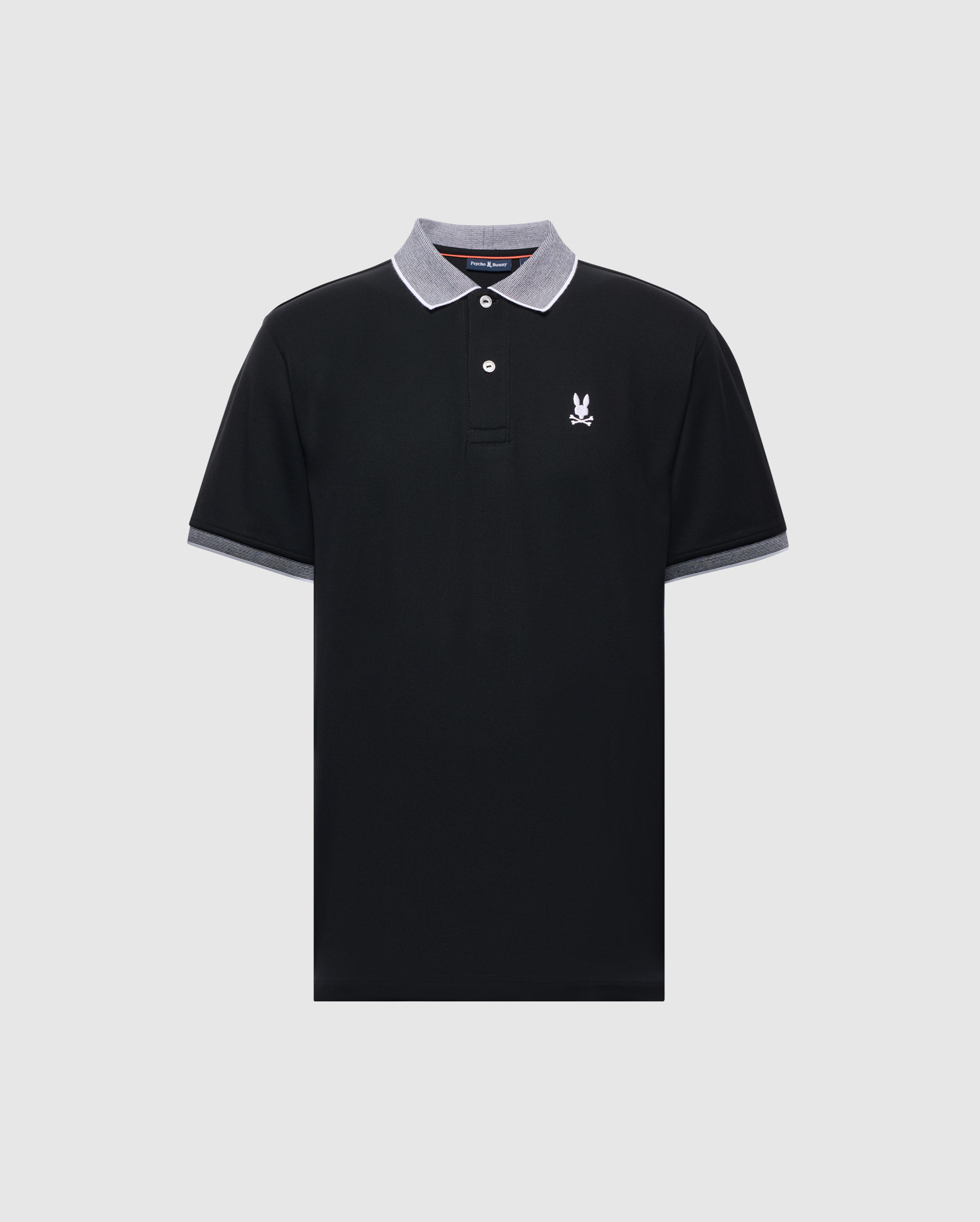jonas stripe collar pique polo