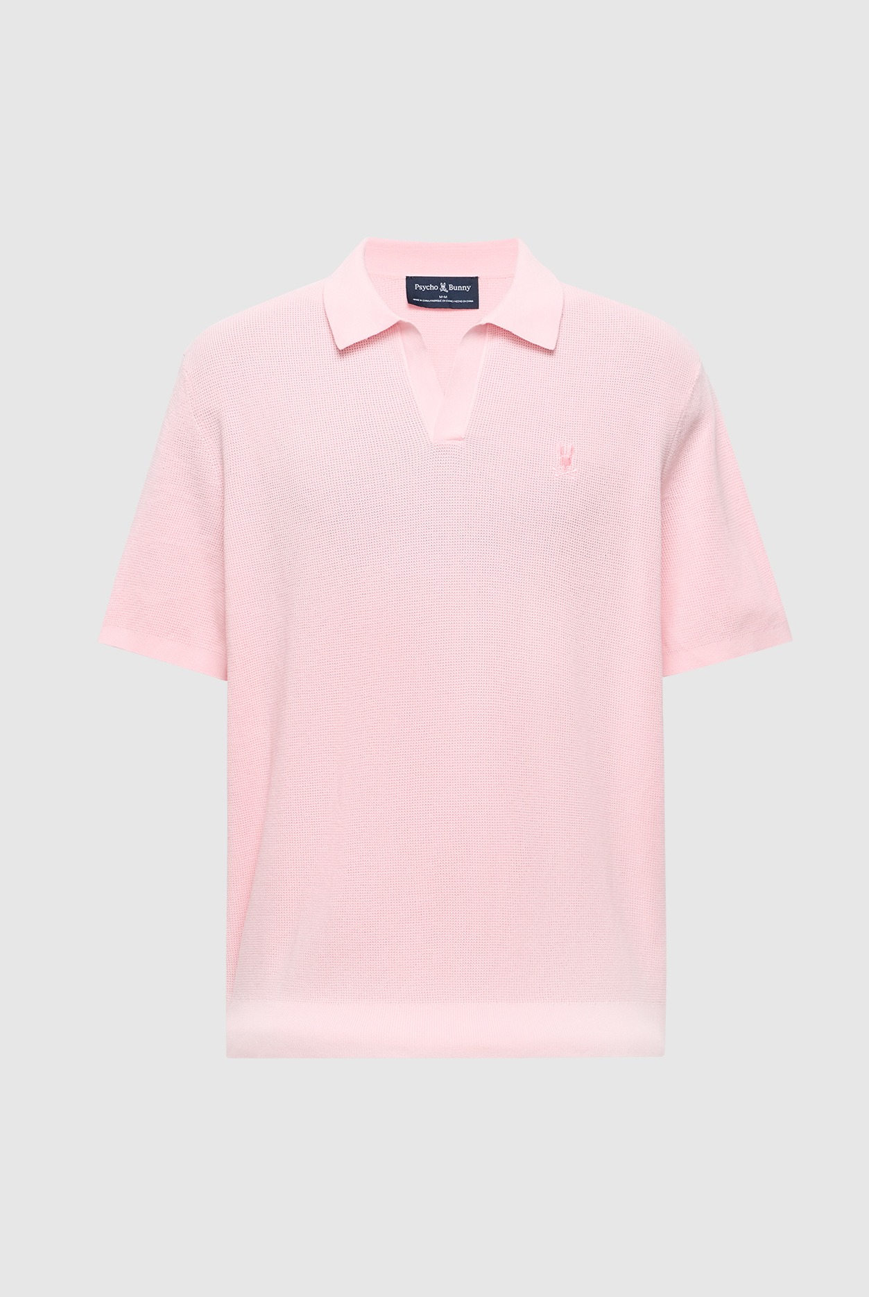 leeton johnny collar knit polo
