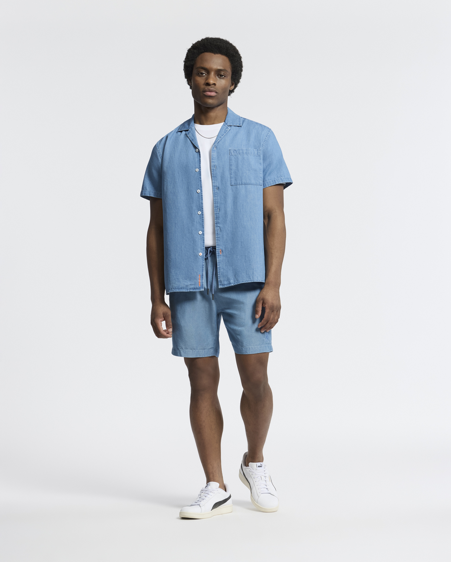 kervin lightweight denim woven shirt