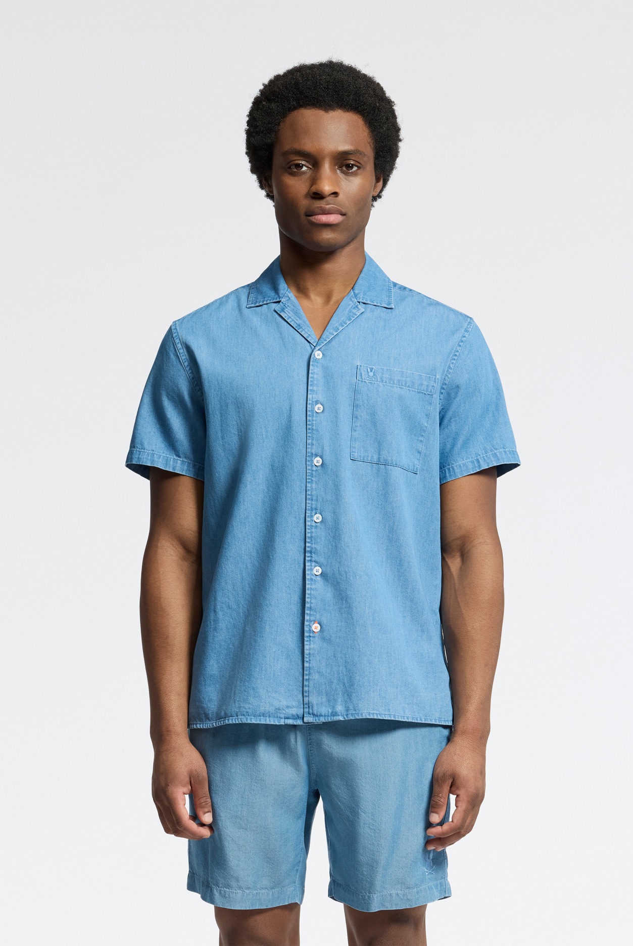 kervin lightweight denim woven shirt