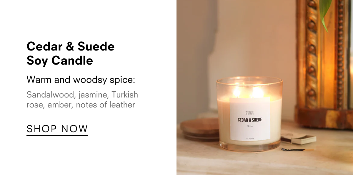 Cedar & Suede Soy Candle