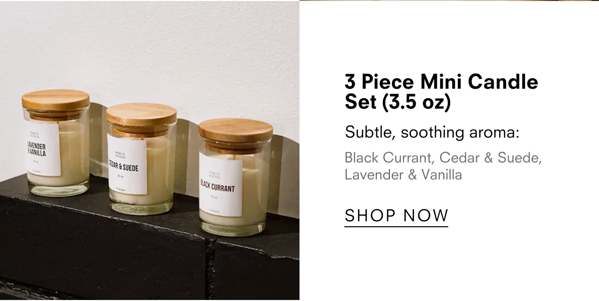 3 Piece Mini Candle Set (3.5 oz) 