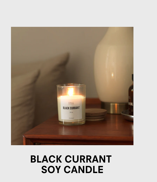 Black Currant Soy Candle
