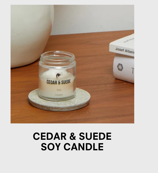 Cedar & Suede Soy Candle