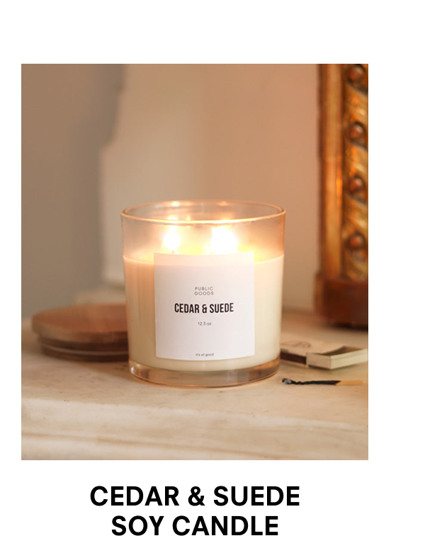 Cedar & Suede Soy Candle