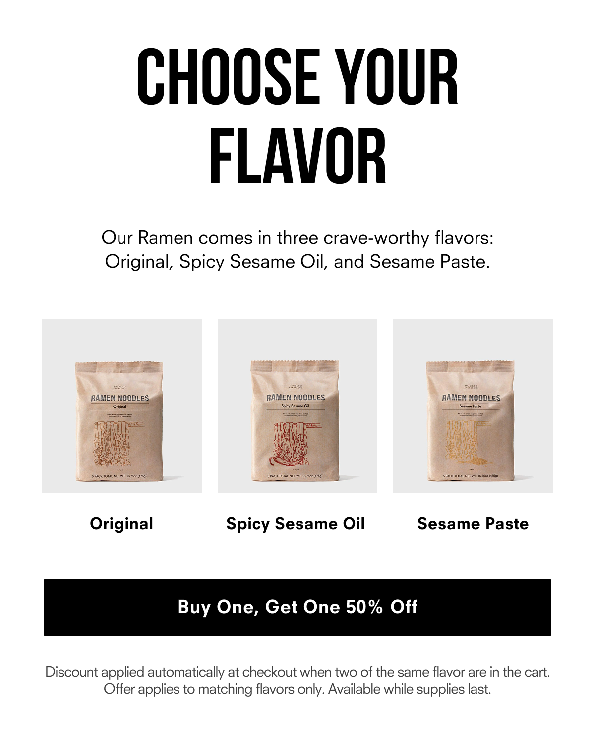 Choose Your Flavor