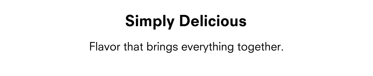 Simply Delicious