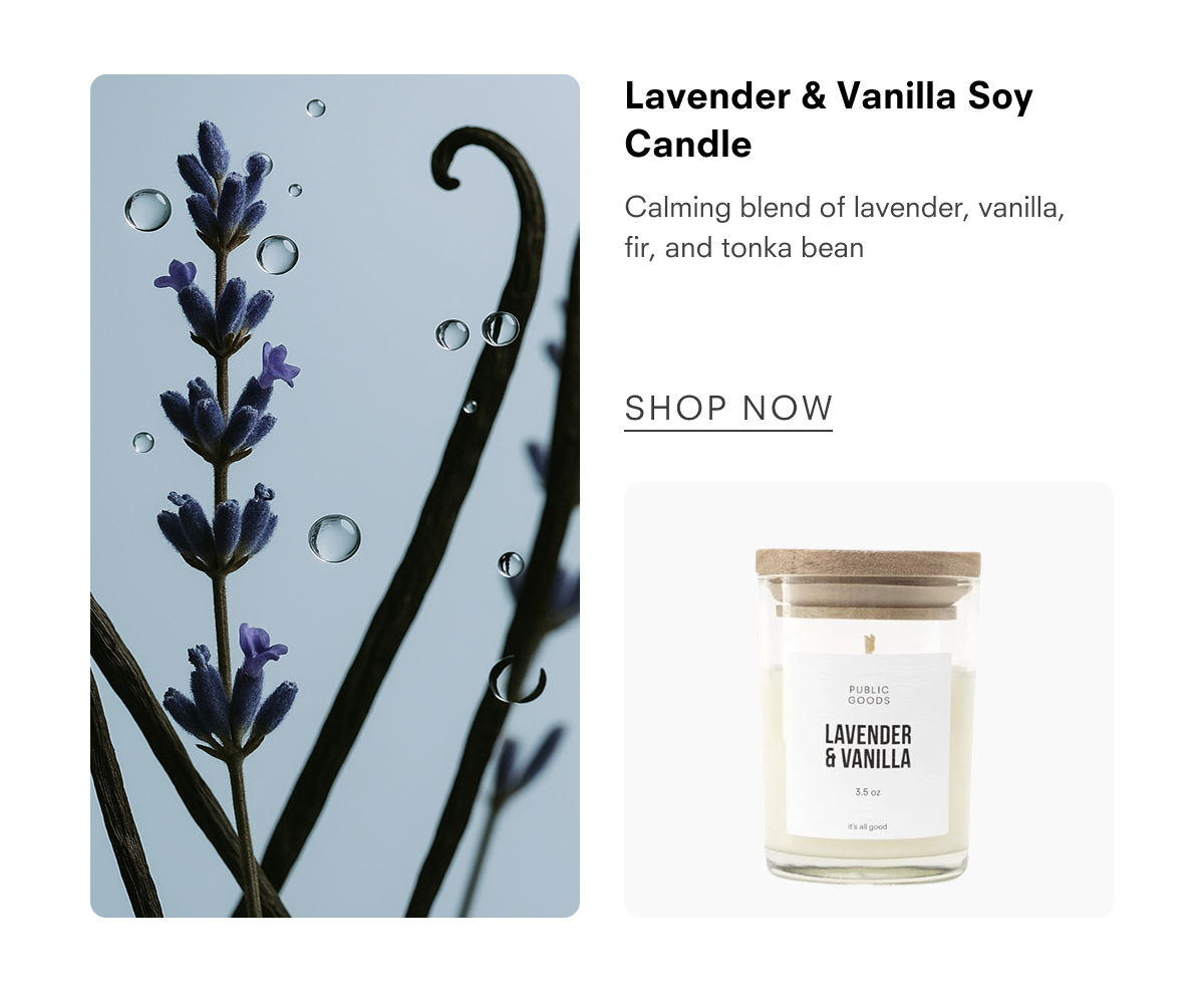 Lavender & Vanilla Soy Candle