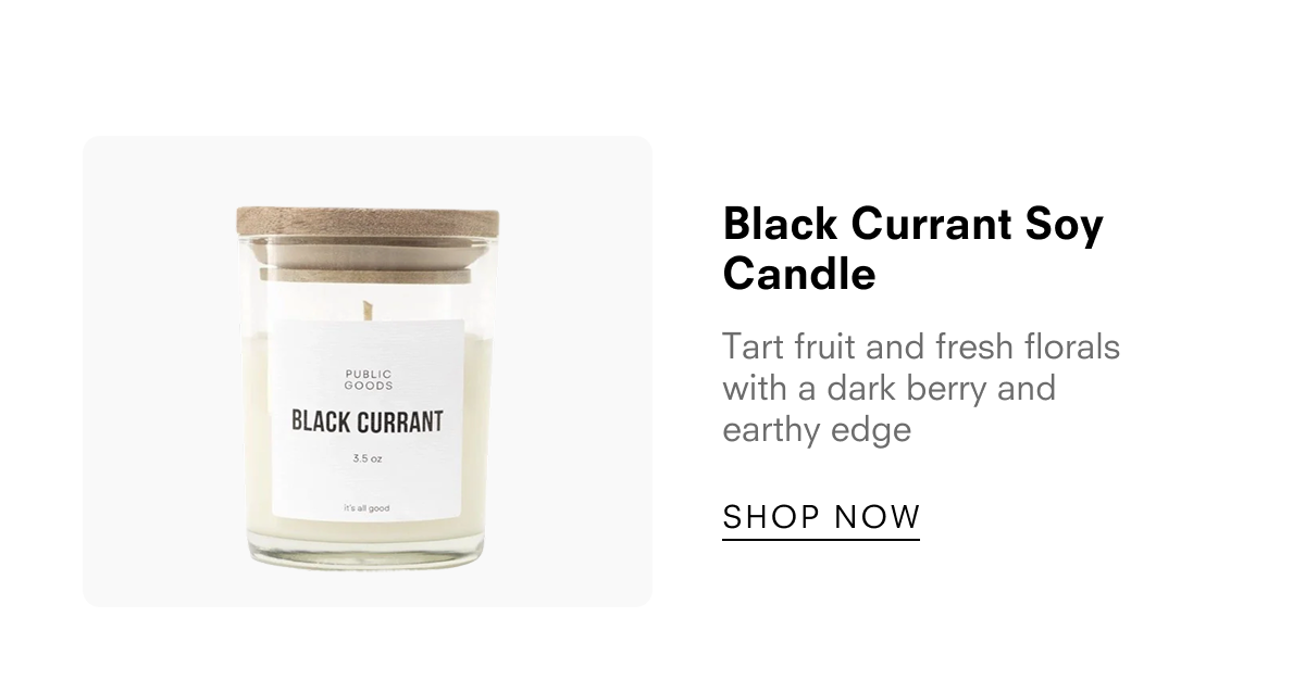 Black Currant Soy Candle