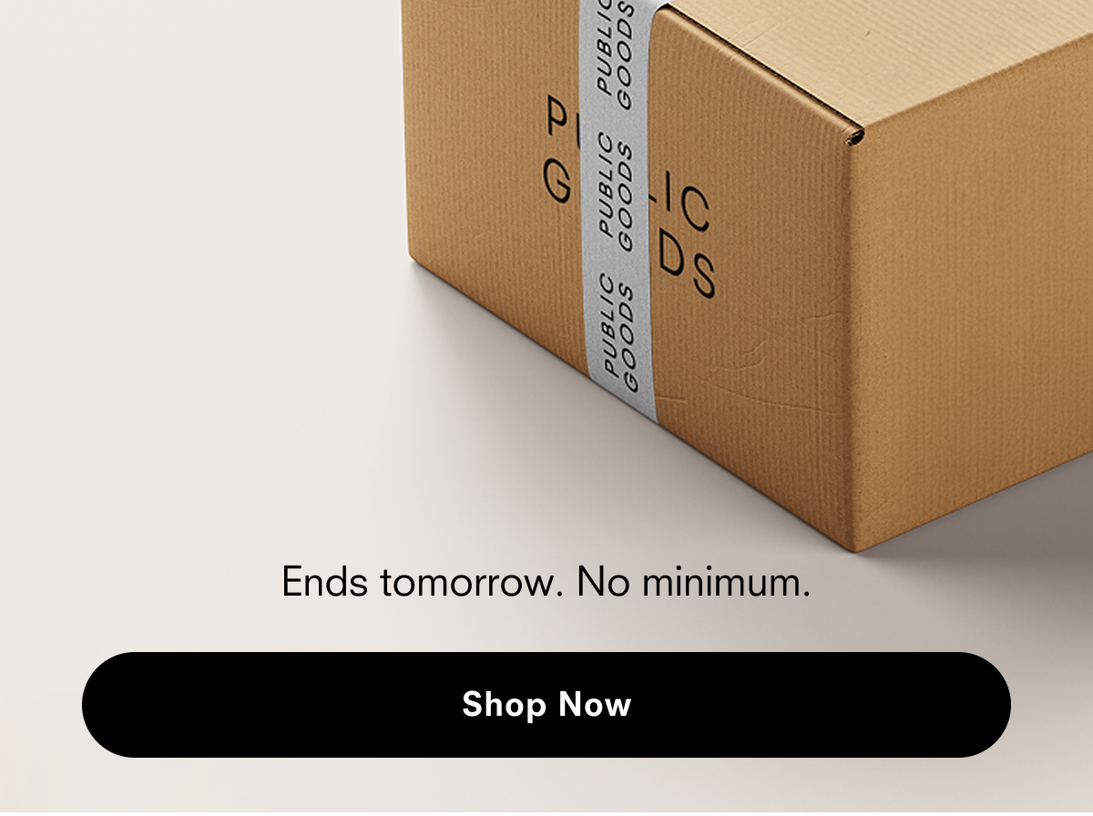 Ends tomorrow, no minimum