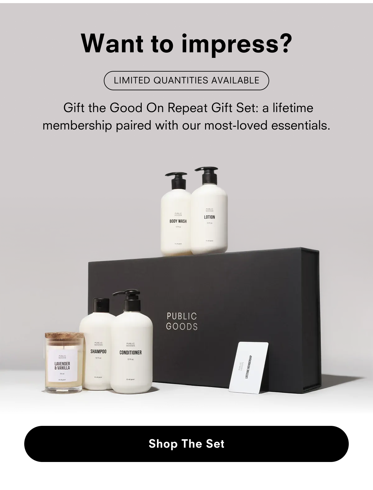 Want to impress? Shop the Good On Repeat Gift Set