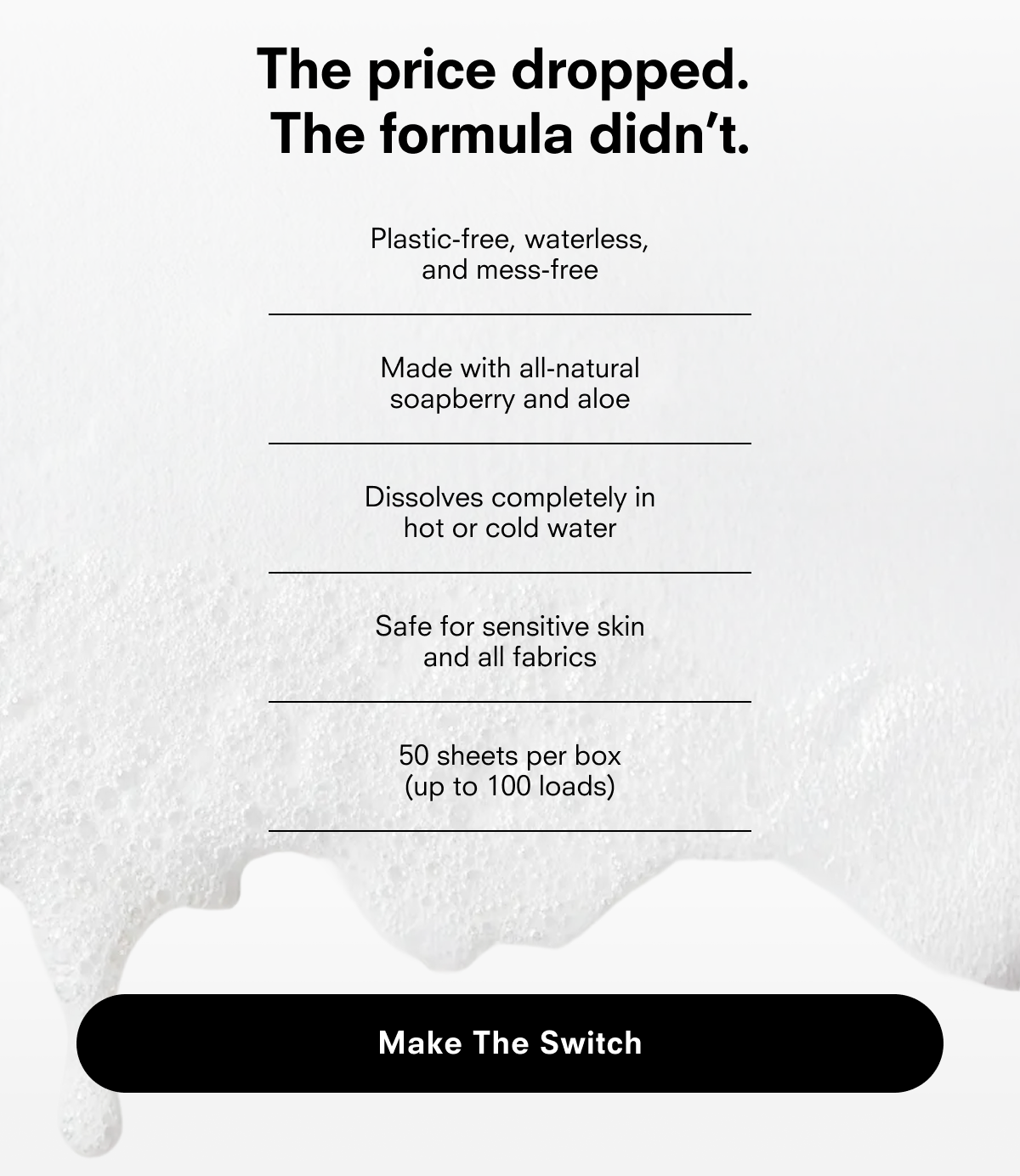 The price dropped. The formula didn't.