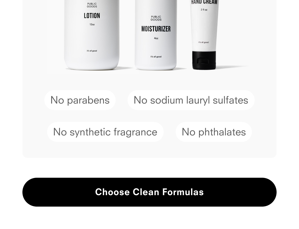 Choose clean formulas