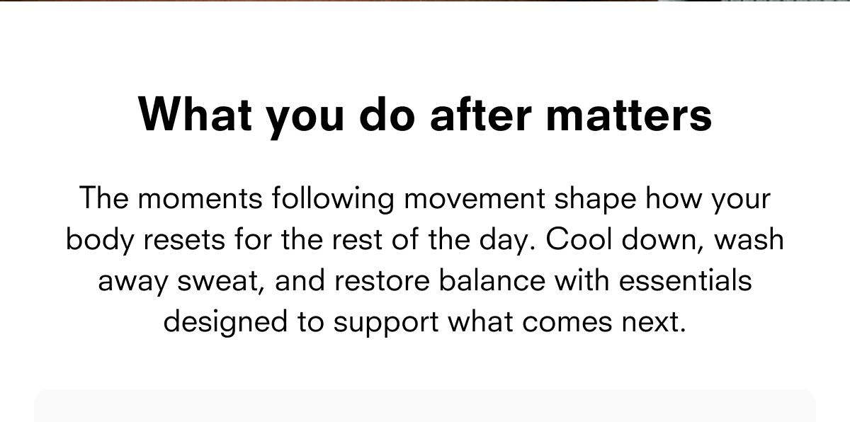 What You Do After Matters