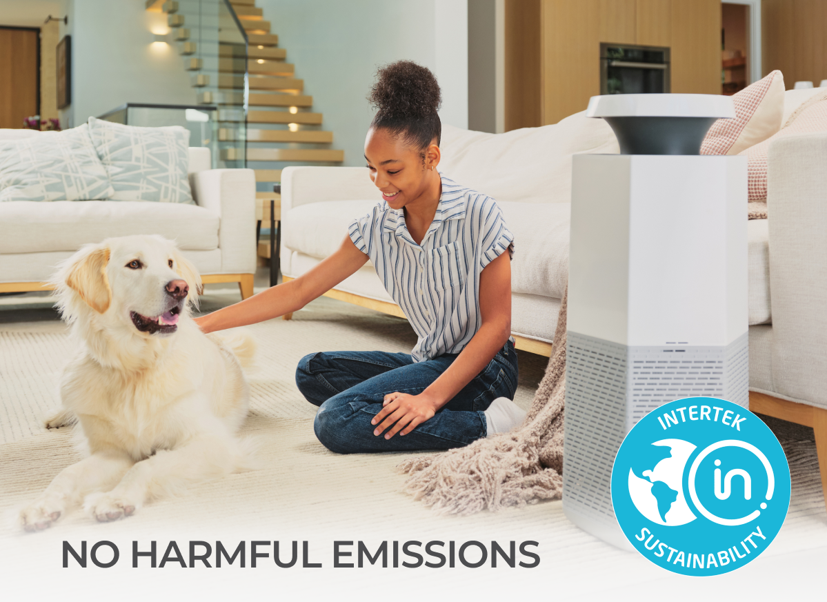 Ozone free, no harmful emissions so it's safe for your family and pets.