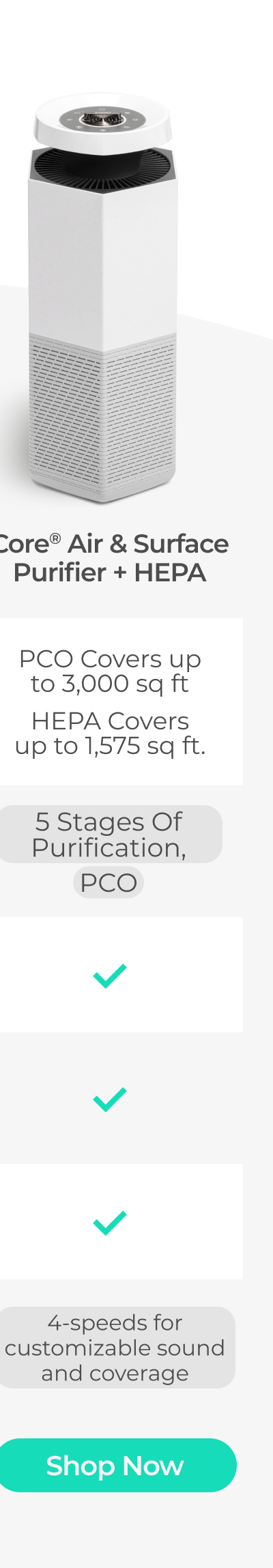 Core Purifier Features