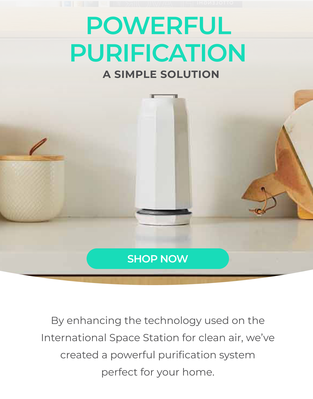 Powerful purification: a simple solution - Photon Air & Surface Purifier