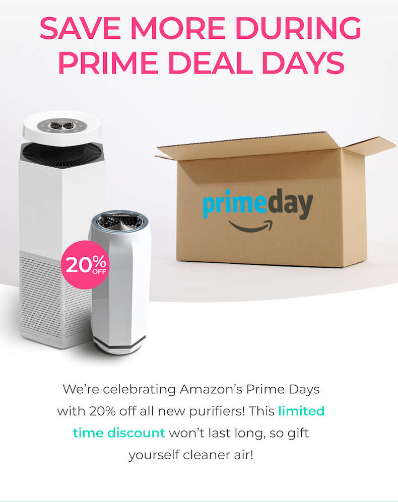 Save More During Prime Deal Days on Puraclenz Purifiers
