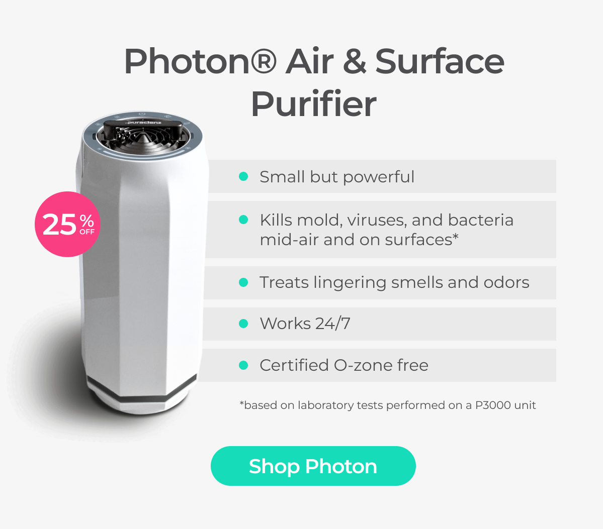Shop Photon Air & Surface Purifier - Save 25%