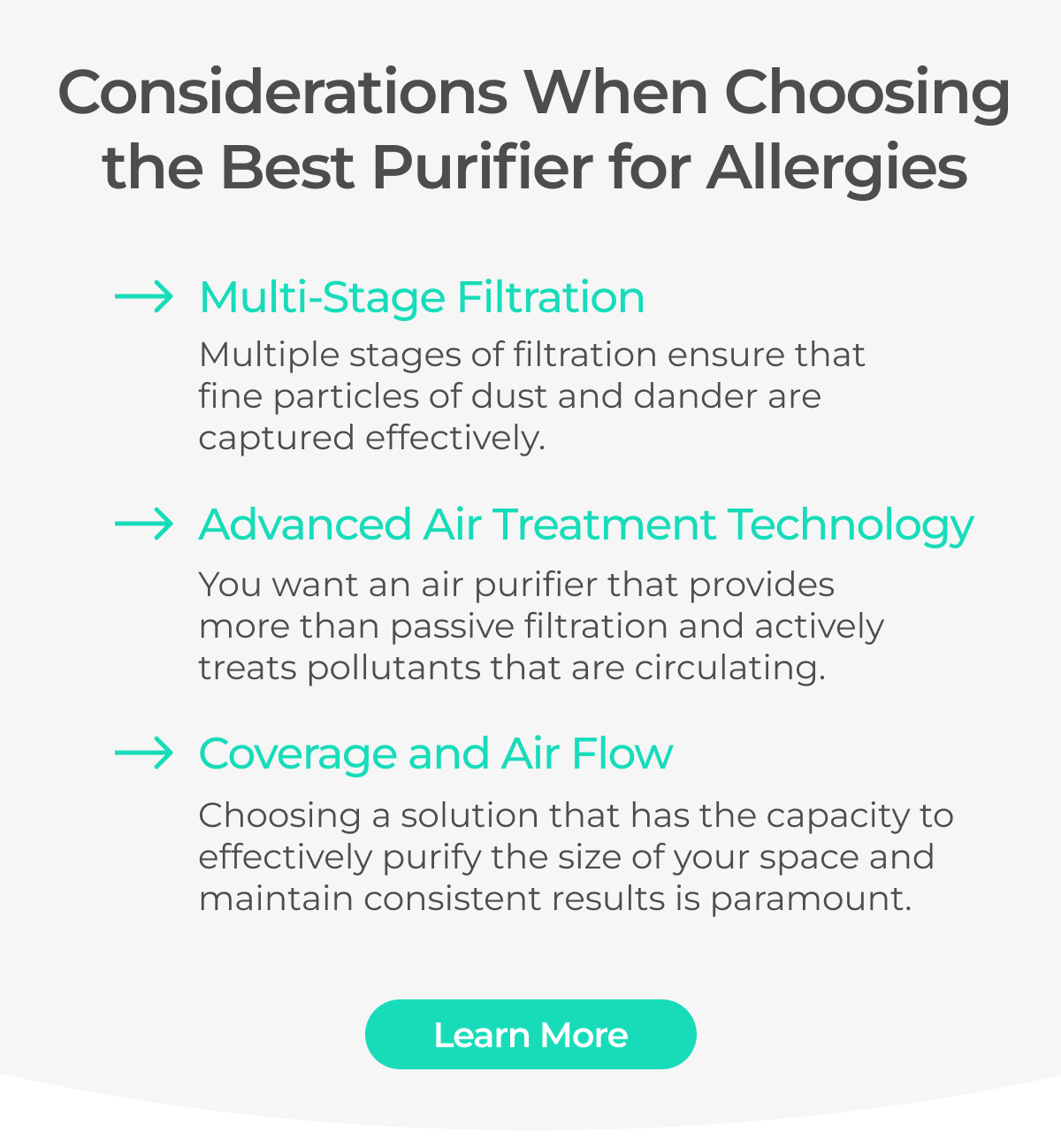 How to Choose the Best Purifier for Allergies? Multi-Stage Filtration, Advanced Air Treatment Technology, Coverage & Air Flow - Learn More