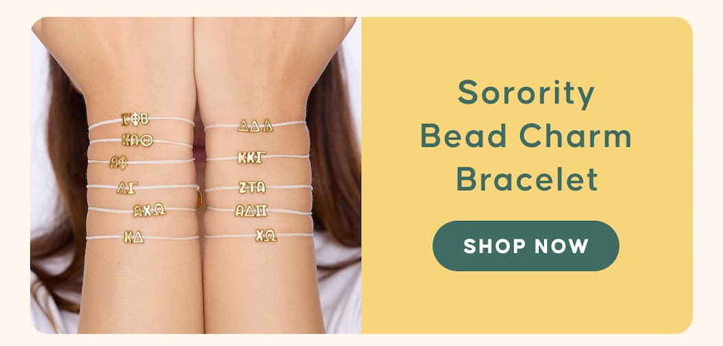 Sorority Bead Charm Bracelet