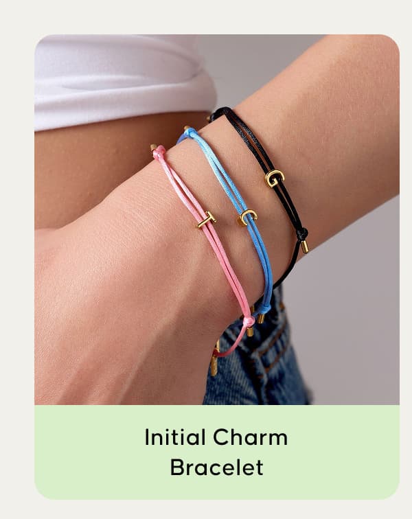 Initial Charm Bracelet 