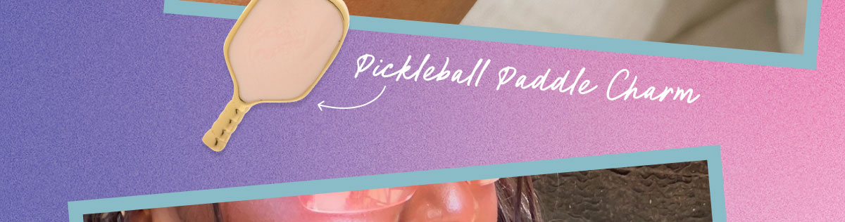 Pickleball Paddle Charm