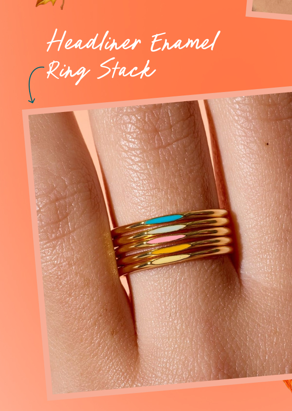 Headliner Enamel Ring Stack
