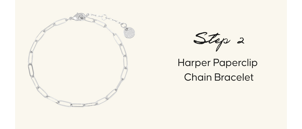 Step 2 - Harper Paperclip Chain Bracelet