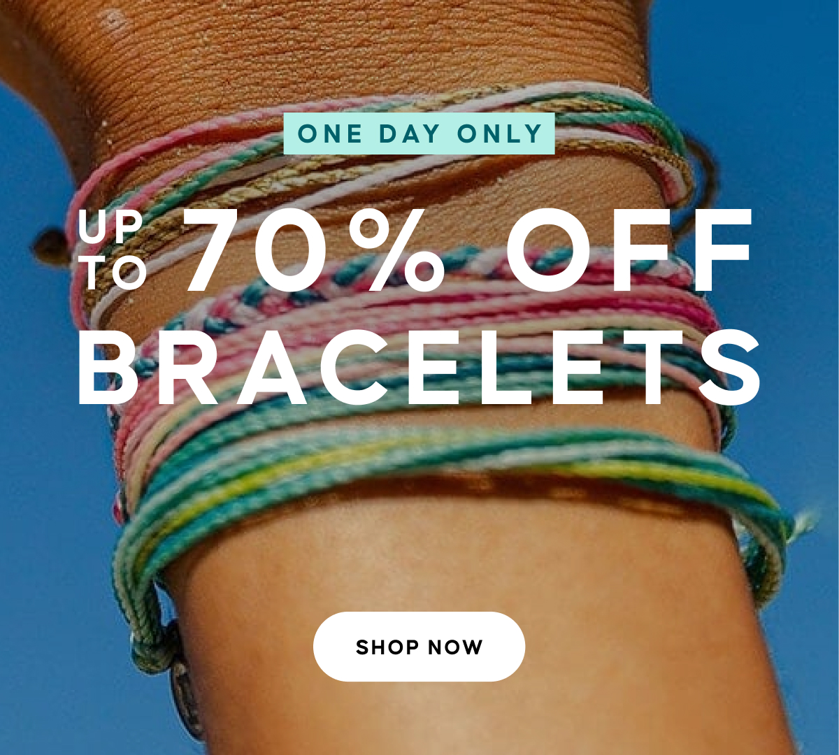 FLASH DEAL. Up to 70% OFF BRACELETS