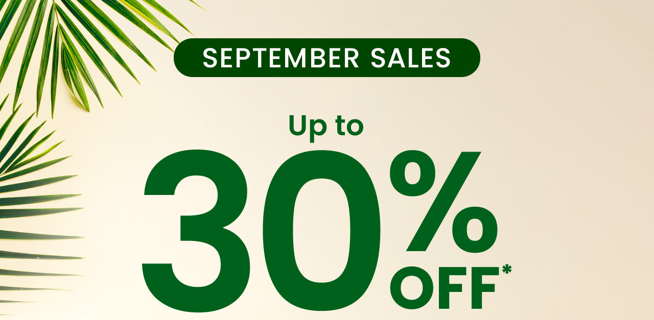 September Sales: Up to 30% off* vitamins, probiotics, beauty products & more wellness essentials. Shop now.